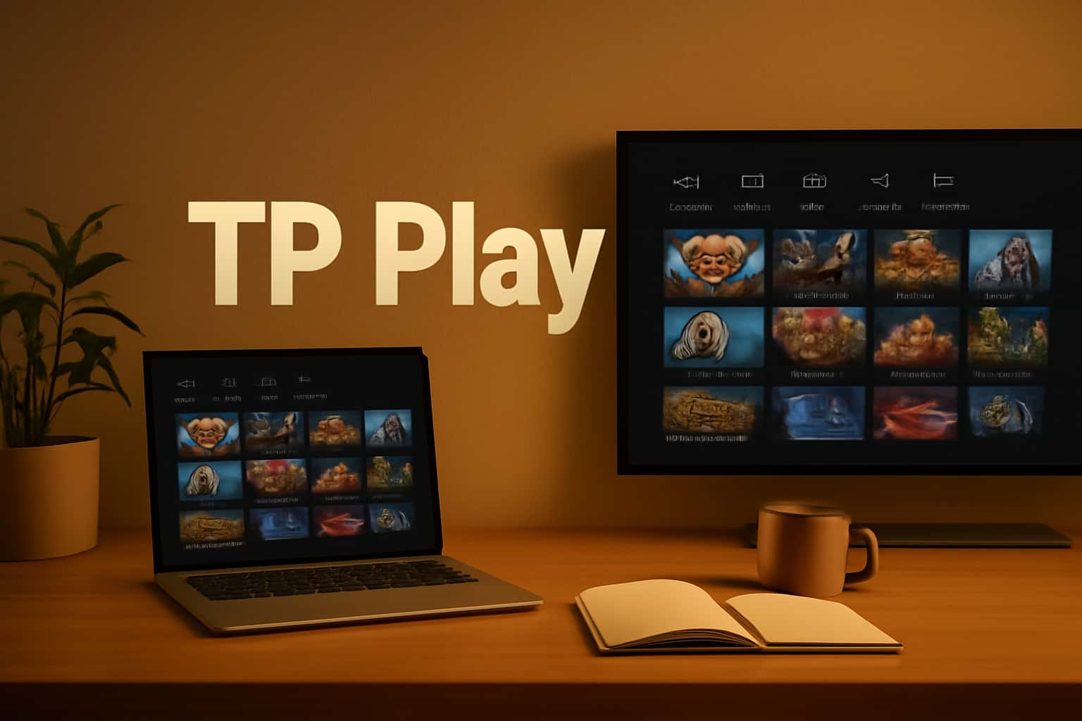 An informative visual representation showcasing the features of TP Play.