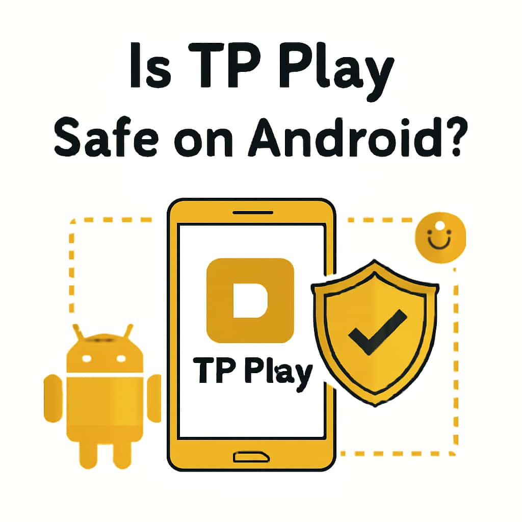An illustration showing security measures for TP Play on Android.
