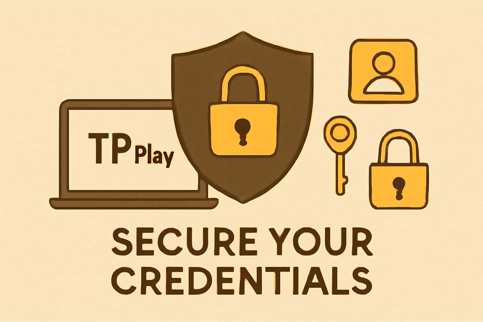 A professional and informative depiction of securing online credentials.