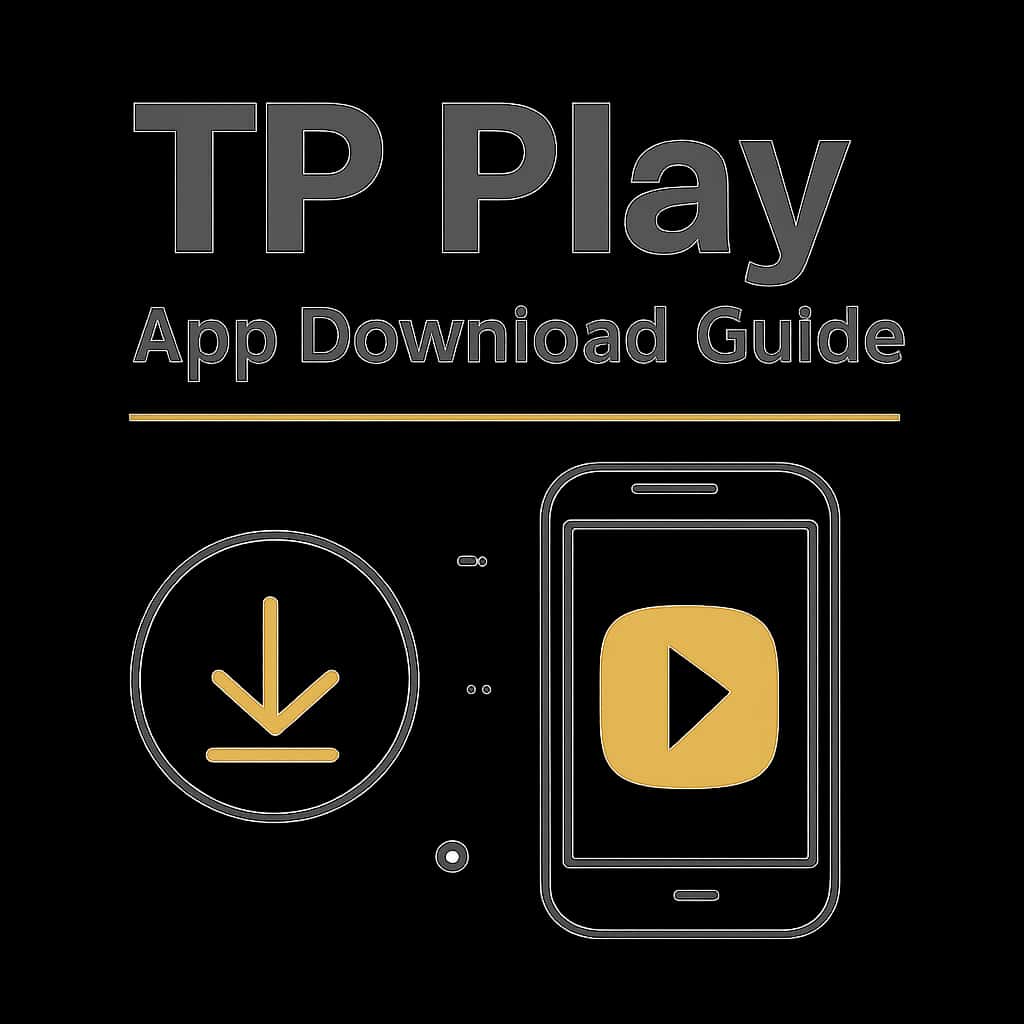 An educational illustration for the TP Play App Download Guide.