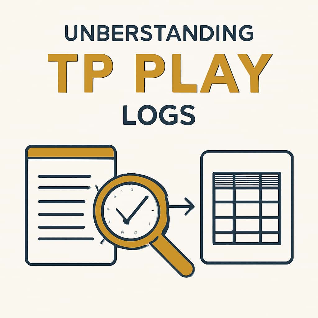 An educational diagram on the topic of TP Play logs.